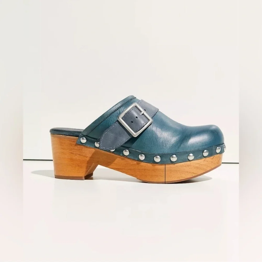 Free People teal leather